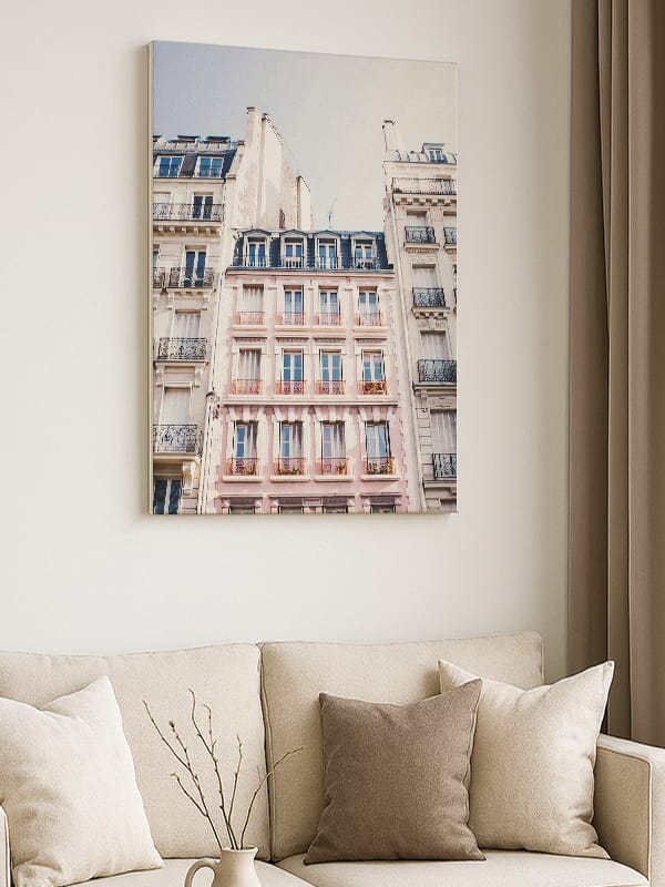 Paris'in Pembe Rüyası ,Kanvas Tablo