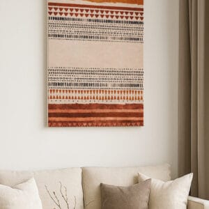 Antik Desenlerin Modern Yorumu ,Kanvas Tablo
