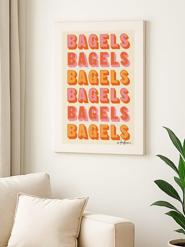 Bagels Rüyası: Renkli Lezzet ,Kanvas Tablo