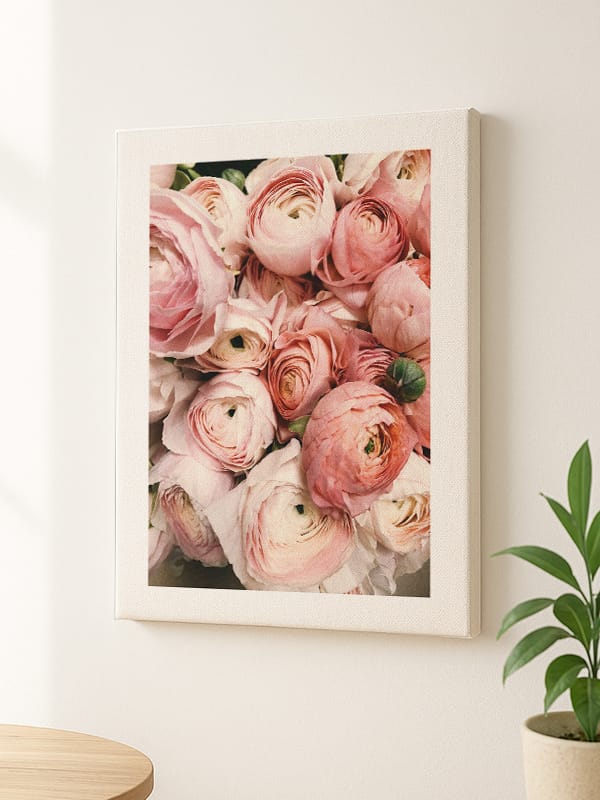 Narin Pembe Dokunuşlar ,Kanvas Tablo
