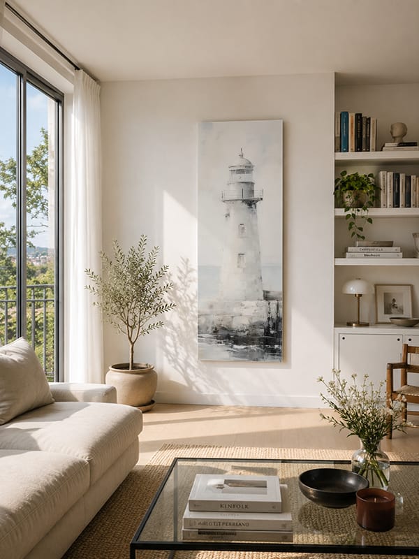 Deniz Feneri Fısıltısı ,Kanvas Tablo - Görsel 3